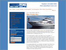 Tablet Screenshot of boat-charter.duck-2-water.co.uk